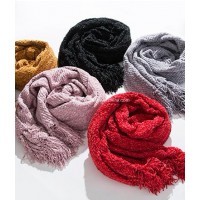 Chenille Throw Scarf Shawl Throw Solid Colors Winter-Use