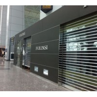 Anti UV Transparent Shutter Door Polycarbonate Rolling Shutter Door with Aluminium Tubes