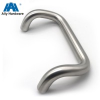 Customized Round Pipe Stainless Steel Shower Door Pull Handle