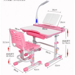 Fuxing 1 Desk & Chair Combination Set Study Tools Sutdy Chair High Quality  Change Cornor and Highth图1