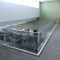 Factory Direct Deck Balcony Frameless Stainless Steel Stairs Staircase Handrail Balustrade Aluminum