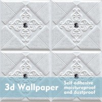 3D Self-Adhesive Waterproof PE Foam 3D Wall Panel for Living Room