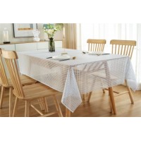 XHM Factory Wholesale HD Pattern Waterproof PVC Lace Table Runner