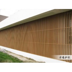 Plastic Hollow Square Tubes Composite Wood Plastic Batten Outdoor WPC Square Tube for Pergola Fence 图1