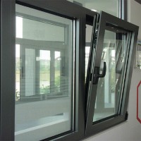 Hot Selling Aluminum Window Tilt and Turn Profile Manufacturer Aluminum Framed Double Glazed Sliding