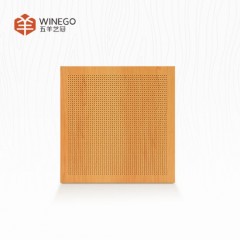 Home Products High Quality MDF Embossed Panel Acoustic Board Wooden Acoustic HPL Panel图1