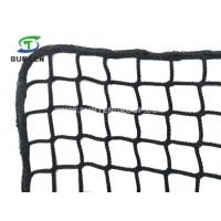 Black Color Polyester Knotless Cargo Net  Container Net  Fall Arrest Net  Safety Catch Net in Constr