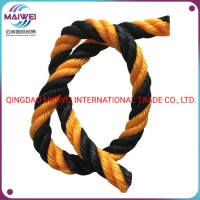 4-Strand PE Tiger Rope  PE/PP Rope in Yellow and Black  Warning Rope  Polyethylene/Polypropylene Rop