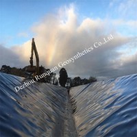 1.0mm ASTM GM13 HDPE Geomembrane for Fish and Shrimp Ponds Width 8m