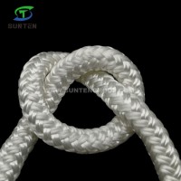 White & Black Braided Climbing/Rescue/Static/Safety Rope in Polyester/PP/Polypropylene/Polyamide/Nyl