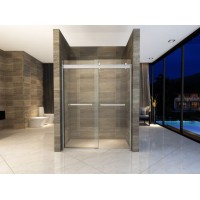 Bathroom 10mm Tempered Glass Sliding Shower Enclosure