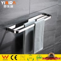 Europe Style Bathroom Towel Rack Chrome Plated Towel Bar