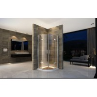 Custom Made 6/8/10mm Tempered Glass Sector Shower Room