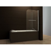 6mm Simple Styling with Handle Bathtub Glass Shower Screen