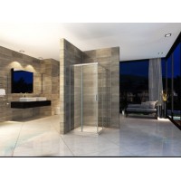 6/8mm Tempered Glass Square Bathroom Sliding Shower Cabinet