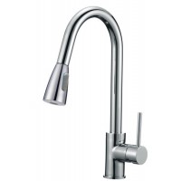 Cupc High Quality Chrome Brass Pull out Kitchen Faucet