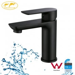 Watermark Square Round Black Bathroom Basin Faucet Distributor (103101BK)图1