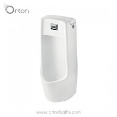 White Ceramic Washout Top Spud Urinal with Sensor图1