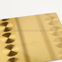 Color Mirror Polished Etched Stainless Steel Plate for Elevator