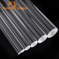 Transparent Fused High Purity Quartz Rod  Size and Shape Can Be Customized