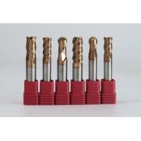 2/3/4/5/6 Flutes Coated High Precision Good Versatility for HRC65 Steel Solid Carbide Tools CNC End