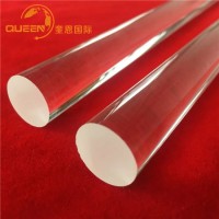 Round Quartz Rods of Different Sizes Can Be Customized  Resistant to High Temperature of 1250° C