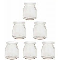 100ml 120ml Round Shape Glass Pudding Jars with Plastic Cap