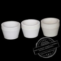 High Quality Magnesia Ceramic Cupel Crucible