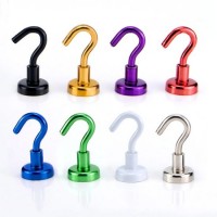 Colorful Strong Heavy Duty Magnet Hook Neodymium Swivel Magnetic Hooks Magnet