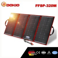 Dokio Flexible Foldable Solar Panel High Efficience Travel & Phone & Boat Portable 12V 320W Solar Pa