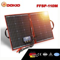 Dokio 110W (55Wx2PCS) Flexible Foldble Mono Solar Panel 100W for Travel & Boat & RV High Quality Por