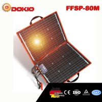 Dokio 18V 80W Flexible Foldable Mono Solar Panel Outdoor Portable Solar Panel for Travel&Boat&RV Hig