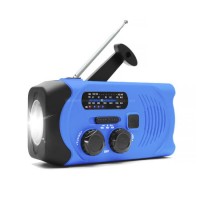 New Outdoor Camping Solar Hand Crank Am FM Multifunction Portable Dynamo Wind up Emergency Flashligh