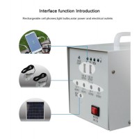 60W Portable Solar Home off-Grid Power Generation Small System