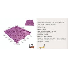 1210 Singleside 18 Feet Plastic Pallet图1