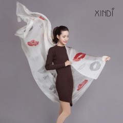 100 Silk Scarf Chiffon Fashion Scarves Lady Bandana Digital Printing图1