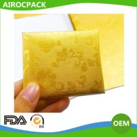 Golden Flower Embossed Aluminum Foil Composite Paper for Chocolate Candy Wrapping