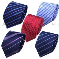 OEM Jacquard Striped Necktie Polyster Neck Tie for Business Suit