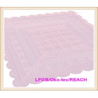 PVC Vinyl Color Crochet Lace Tablecloth New Designs