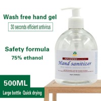 500ml Rinse-Free 75% Alcohol Gel Hand Sanitizer