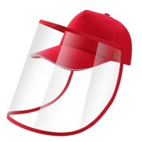 PVC Adjustable Anti Droplets Protective Cap with PVC Faceshield Mask Anti-Droplet Hat Protector