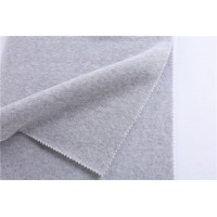 32s Weft-Knitted Full Polyester Linen Gray Single-Sided Fleece Fleece Fabric Sportswear Apparel Fabr