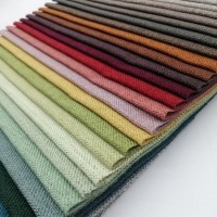 100% Polyester Linen Fabric for Upholster Furniture Sofa Fabric