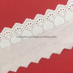 Embroidery Lace 100% Cotton Cotone Ricamo Inglese Cotton Eyelet Edging图1