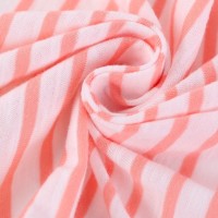 T Shirts Yarn Dyed Knit Single Jersey Slub Cotton Stripe Knit Fabric