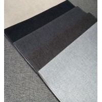 High Quality Easy Clean Linen Fabric in Dark Color Polyester Woven Sofa Upholstery Fabric