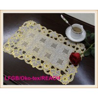 PVC Lace Table Mat/Placemat with Gold and Silver