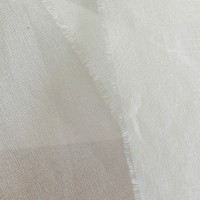 Natural White 100% Mulberry Silk Organza Fabric 140 Cm Width