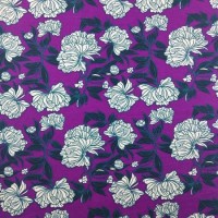 95% Bamboo 5% Spandex Big Flower Print Jersey Knit Fabric Wholesale