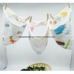 Custom Printed 100% Cotton Muslin Bandana Bibs with Adjustable Buttons图1